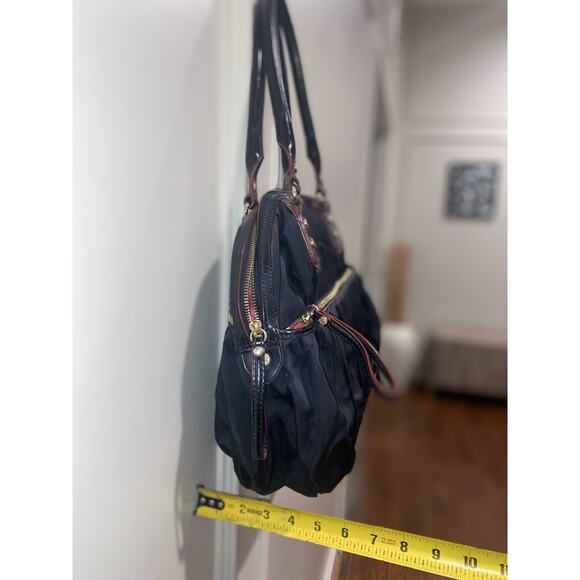 MZ Wallace Bea Bag Black Bedford Nylon Tote Shoulder Handbag Women Lightweight - Picture 12 of 13